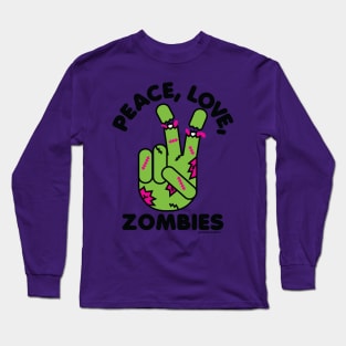 PEACE LOVE ZOMBIES Long Sleeve T-Shirt